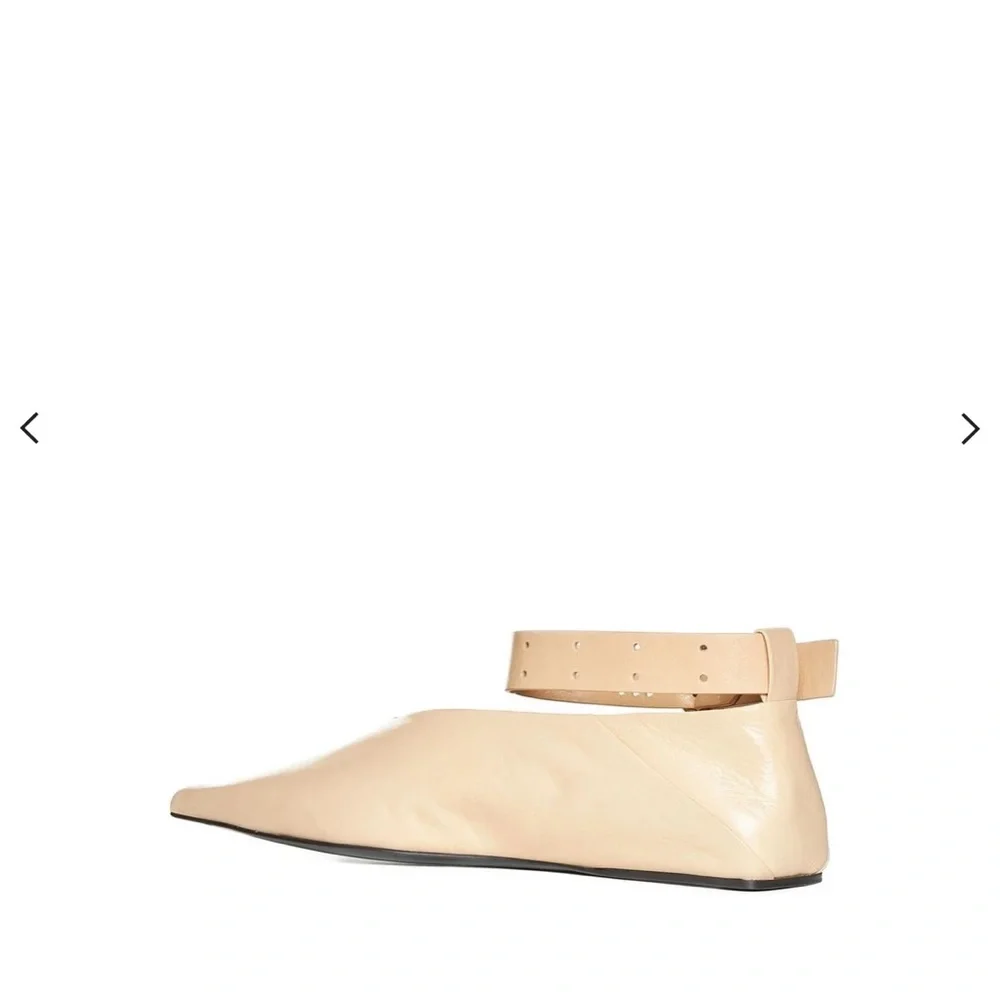 Jil Sander Tripon Pointed Toe Flats - Picture 3 of 12